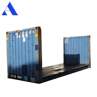 Aço Corten 20ft 40ft Containers usados de rack plano piso de segunda mão contraplacado ou aço