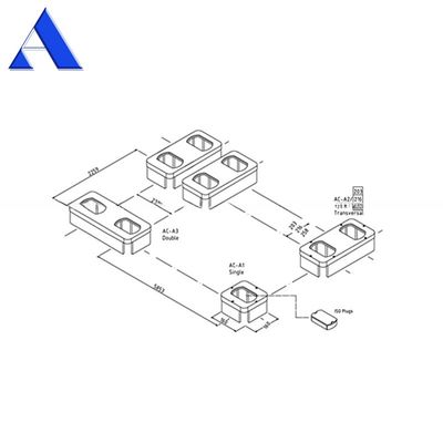 Ace Professional Supply Casting Steel Double Container Raised Foundation Socket para Container de Transporte Certificado DNV GL