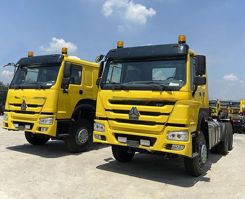 450HP 600L Tanque de combustível esquerda Euro 2 Semi-reboque 6X4 caminhão pesado cabeça de tractor combustível diesel transmissão manual automática