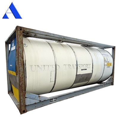 Certificado CSC T11 Container de tanque ISO de 21000L a 26000L para armazenamento de produtos químicos, de aço e aço corten