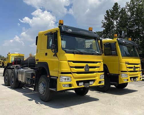 450HP 600L Tanque de combustível esquerda Euro 2 Semi-reboque 6X4 caminhão pesado cabeça de tractor combustível diesel transmissão manual automática