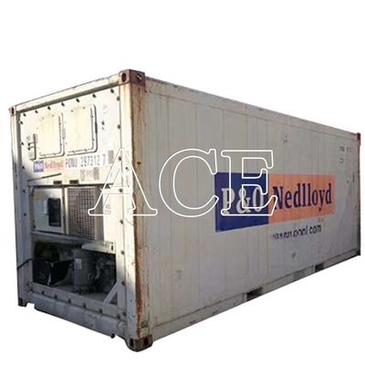 20 pés de segunda mão congelador refrigerado menos 18 graus Reefer Container em Dubai Porta abertura 2290 x 2246 MM Idade 2004-2008