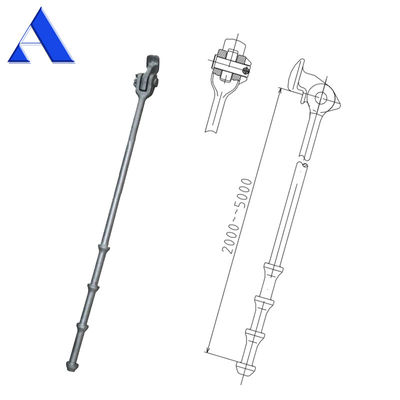 DNV GL Certified Container Lashing Equipment Lashing Bar Lashing Rod para galvanização a quente