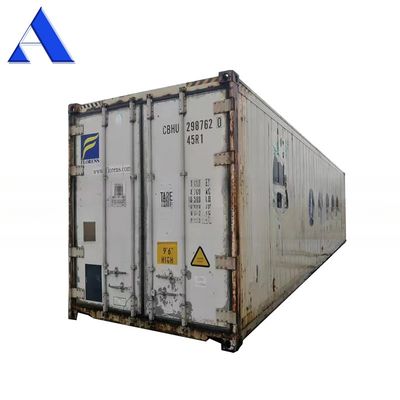 Containers refrigeradores usados de 40 pés de porta de segunda mão Containers Reefer de 40 pés com piso em forma de T