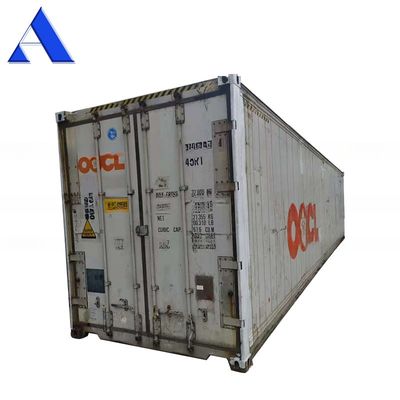 Containers refrigeradores usados de 40 pés de porta de segunda mão Containers Reefer de 40 pés com piso em forma de T