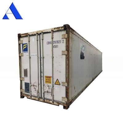 Containers refrigeradores usados de 40 pés de porta de segunda mão Containers Reefer de 40 pés com piso em forma de T