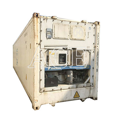 20ft Container de congelador refrigerado usado em Dubai Dimensões externas 6058x2438x2591mm e personalizado