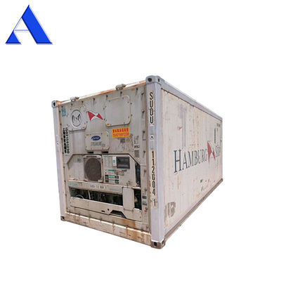 20ft Container de congelador refrigerado usado em Dubai Dimensões externas 6058x2438x2591mm e personalizado