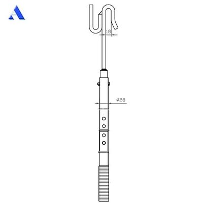 Equipamento de laminação de recipientes Rodas de operação de alumínio Bloqueio de torção Tubo telescópico Amostra fornecida com barra de laminação