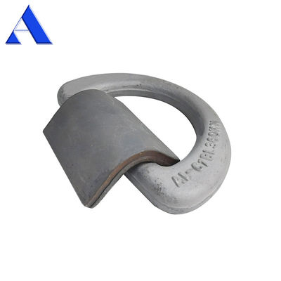 500KN M.B.L GL CCS aprovado 50T recipiente forjado Lashing D ring com pinça