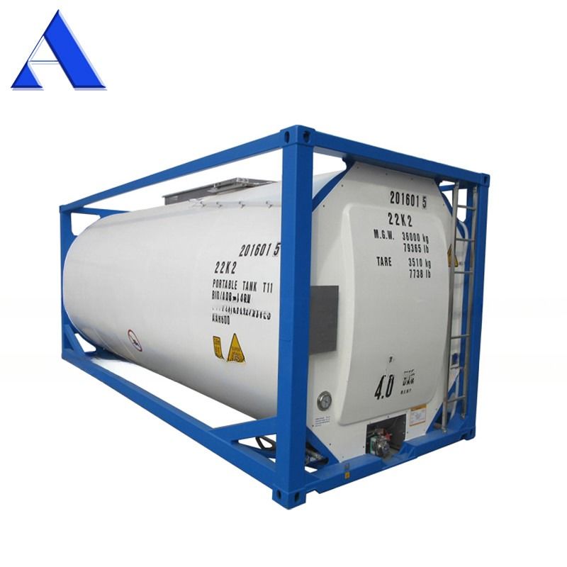 316L/SAN50028-7/WNr 1.4402/1.4404 Material 25000 litros SS316L recipiente e concha UN T11 20ft Tanque de etanol ISO
