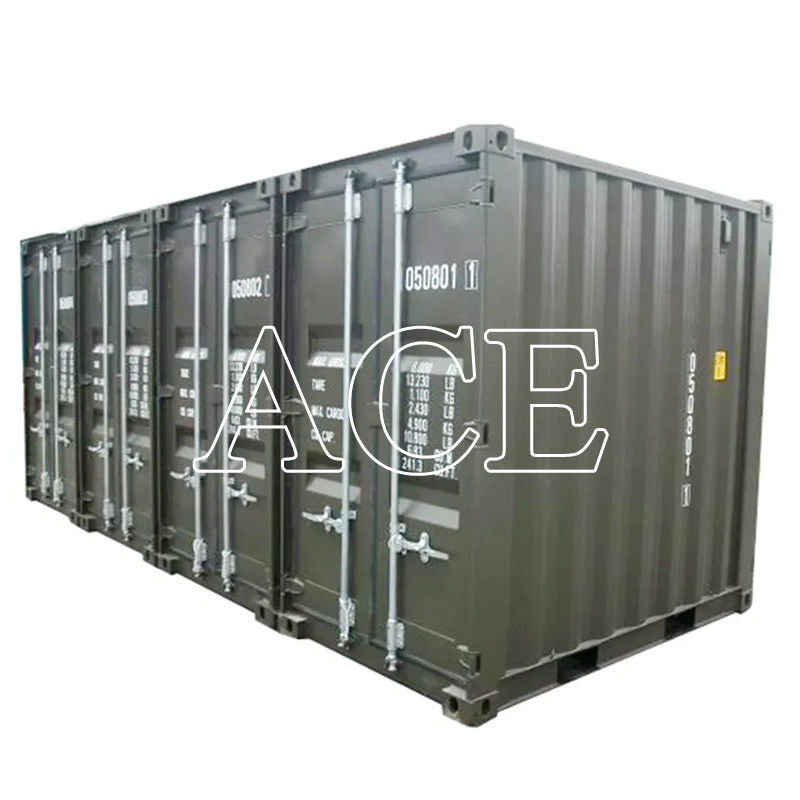 8ft x 5ft Mini Container de armazenamento de embarque com porta traseira dupla extremo aço seco / material de corte conveniente e versátil
