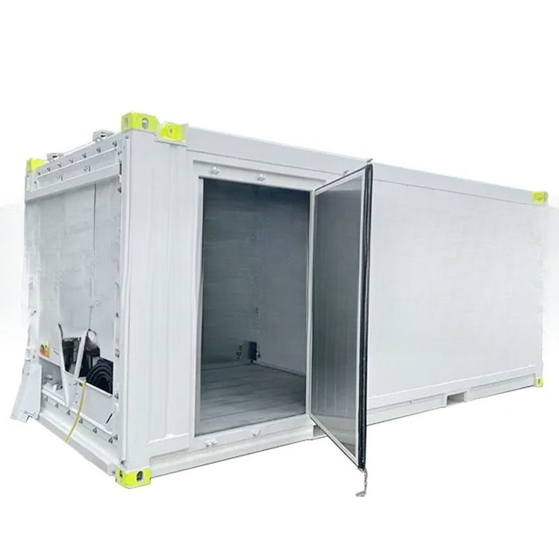 20ft DNV 2.7-1 Container de refrigeração offshore de temperatura dupla congelado fresco 2 quartos Circuito principal 3 fase competitiva