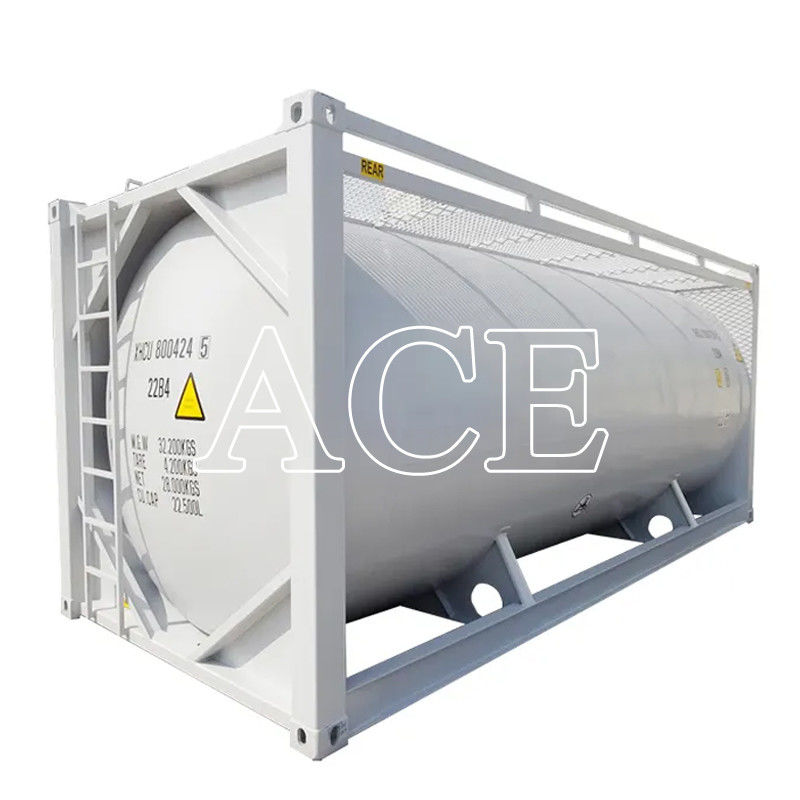 SPA-H Material do quadro 20ft Cimento a granel ISO Trailer Tanque de transporte Container Q345B Aço Vaso de pressão de aço inoxidável