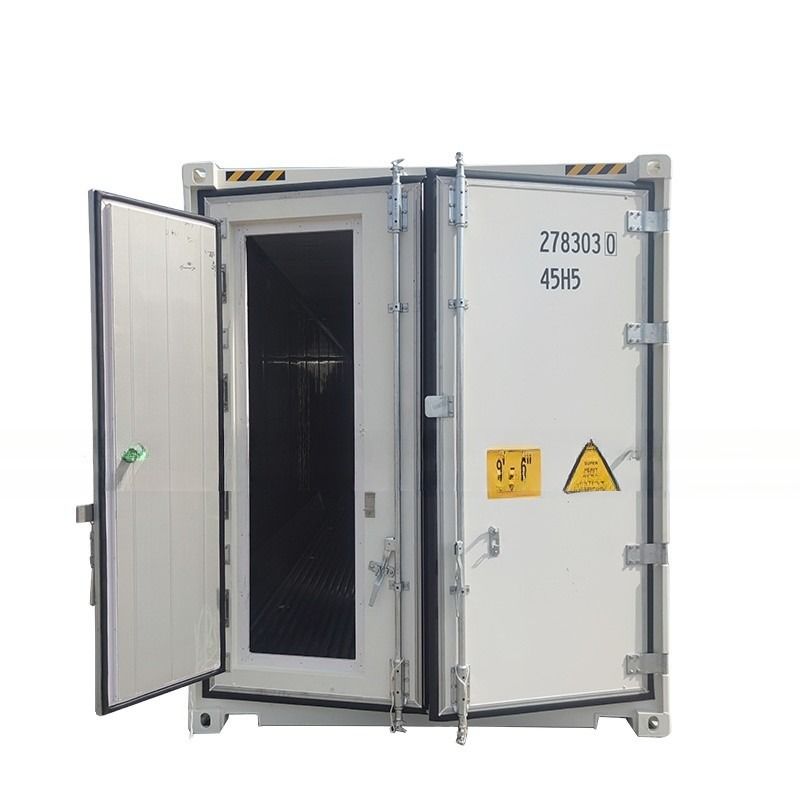 Função Stroage Porta giratória traseira dupla 40ft espuma de PU isolado Reefer corpo refrigerado transporte isolado contêiner