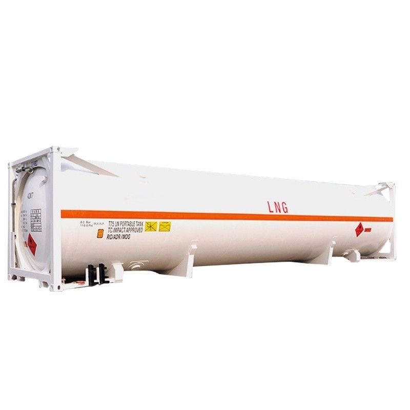 45 m3 ISO UN T75 Tanque criogénico de 40 pés para GNL Líquido Oxigénio Dióxido de Carbono LIN LOX LAR BV CSC Certificado 18Bar