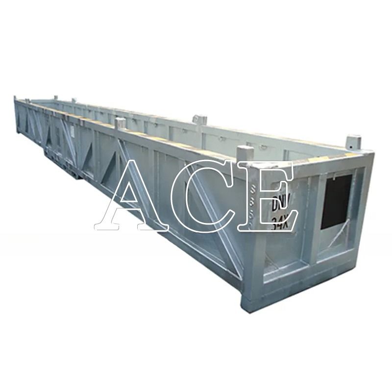 Carga útil máxima 12000KGS 39ft a 76ft LR galvanizado certificado DNV 2.7-1 Padrão de Open Top DNV Offshore Cargo Basket