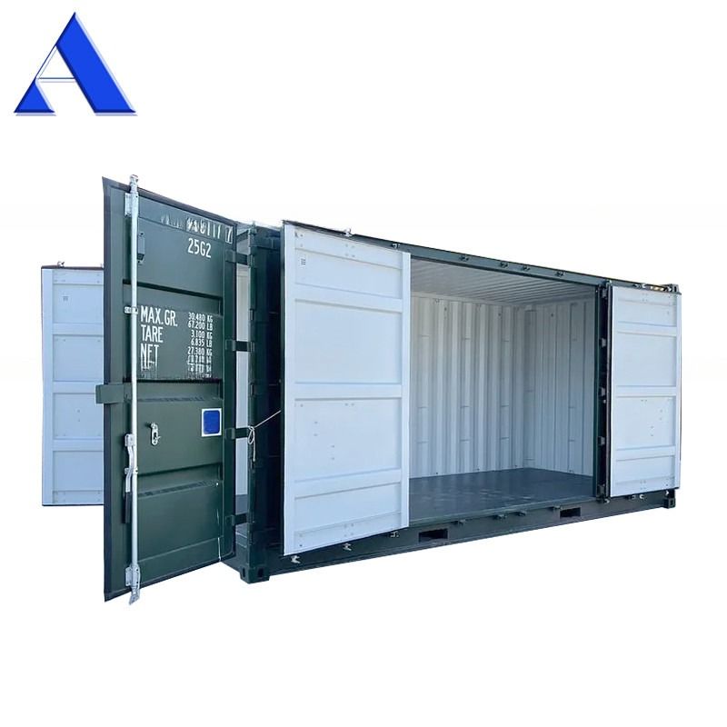 Container de transporte seco de 20 pés de altura com porta lateral de cubo feito de aço corten aço 6058 x 2438 x 2896 mm 33,2 CBM Capacidade