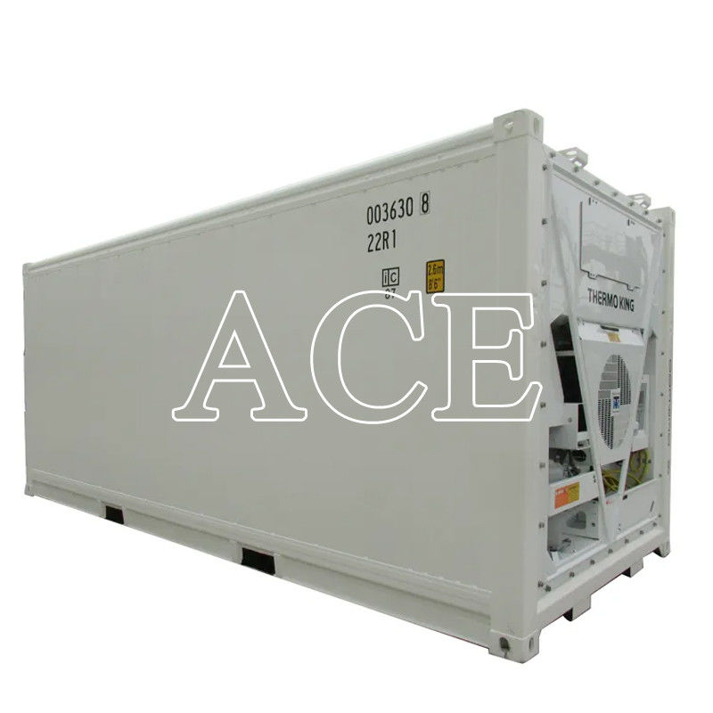 Dimensões internas l x W x H mm 5456 x 2290 x 2276 mm 6m Longoura 28cbm 20ft Refrigerado Reefer Container Armazenamento de sala fria