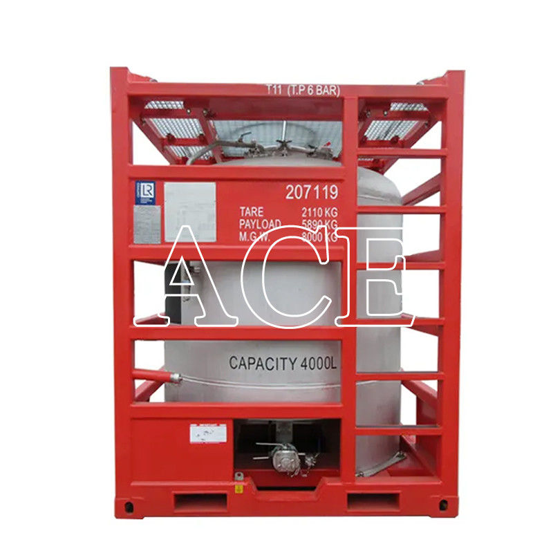 2900L-5000L Capacidade Container de Tanque Vertical Offshore com Quadro de Elevação