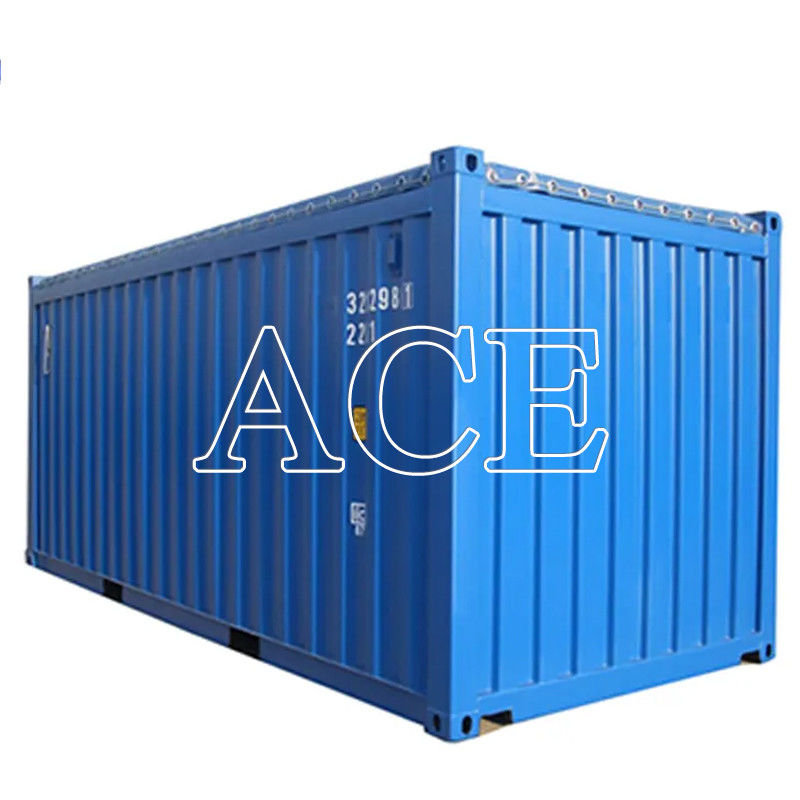 Container de transporte de 20 pés com material de aço e dimensões internas de 5898x2352x2393 mm