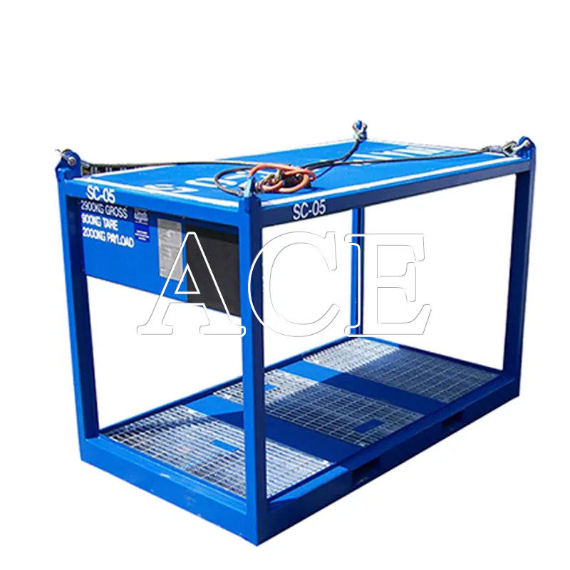 10ft DNV 2.7-1 Container Offshore Equipment Lifting Frame Skid feito sob encomenda com dimensões internas de 2700 x 2000 x 1900 mm