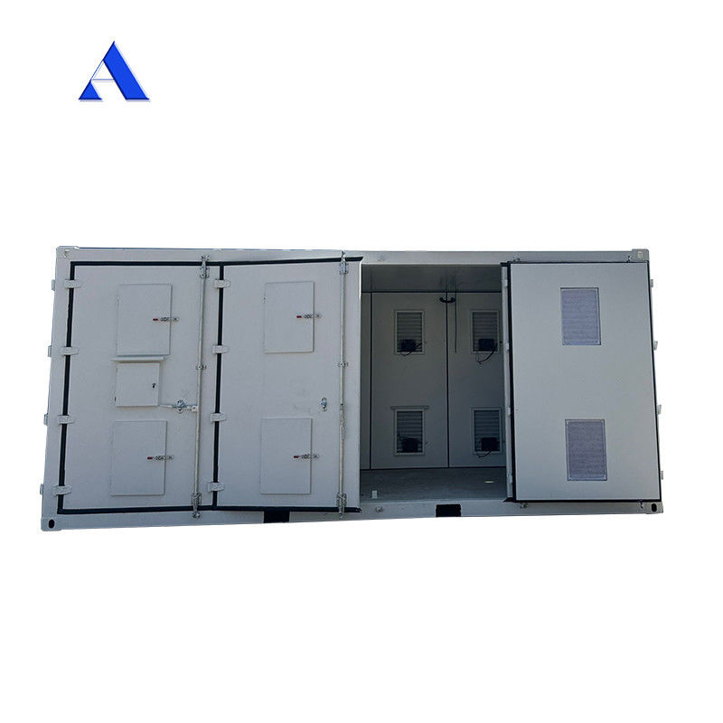 Container de equipamento de lado aberto de 20 pés com sistema de armazenamento de baterias de energia