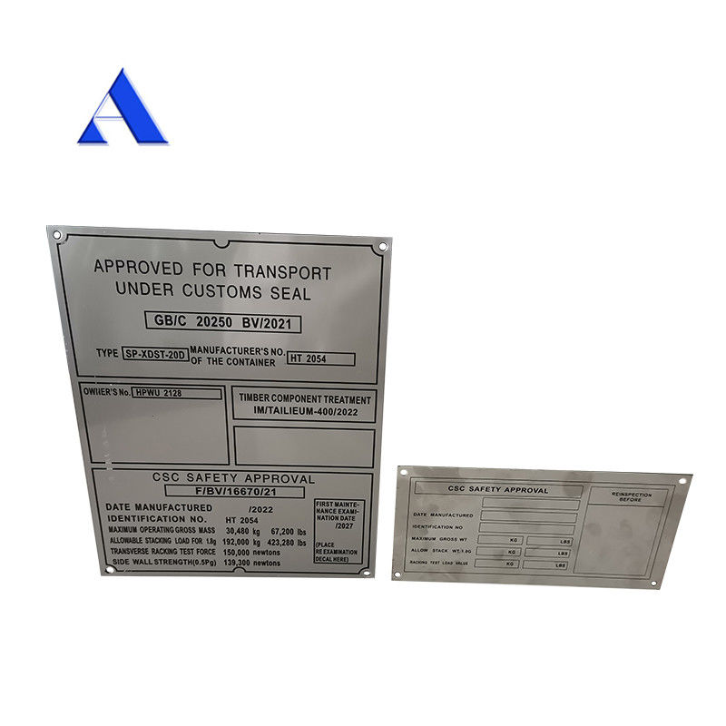 Placa CSC de aço inoxidável para peças de contentores de 20' e prevenção da corrosão em contentores de transporte ISO