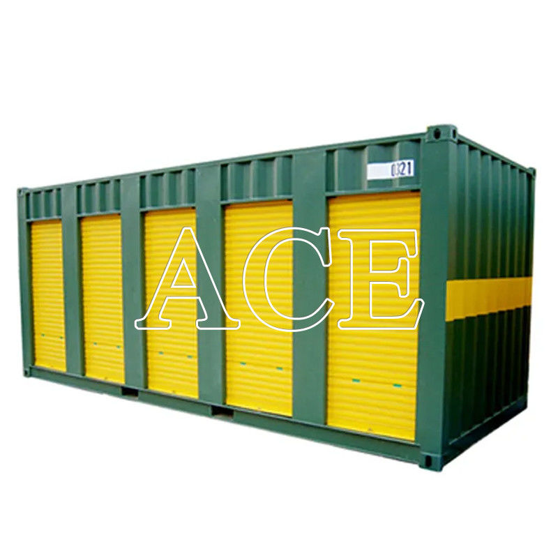 Portão lateral de rolos seguro Portão lateral de rolos aberto Pop Up Mobile Shipping 20ft Self Storage móvel portátil para contêineres de transporte