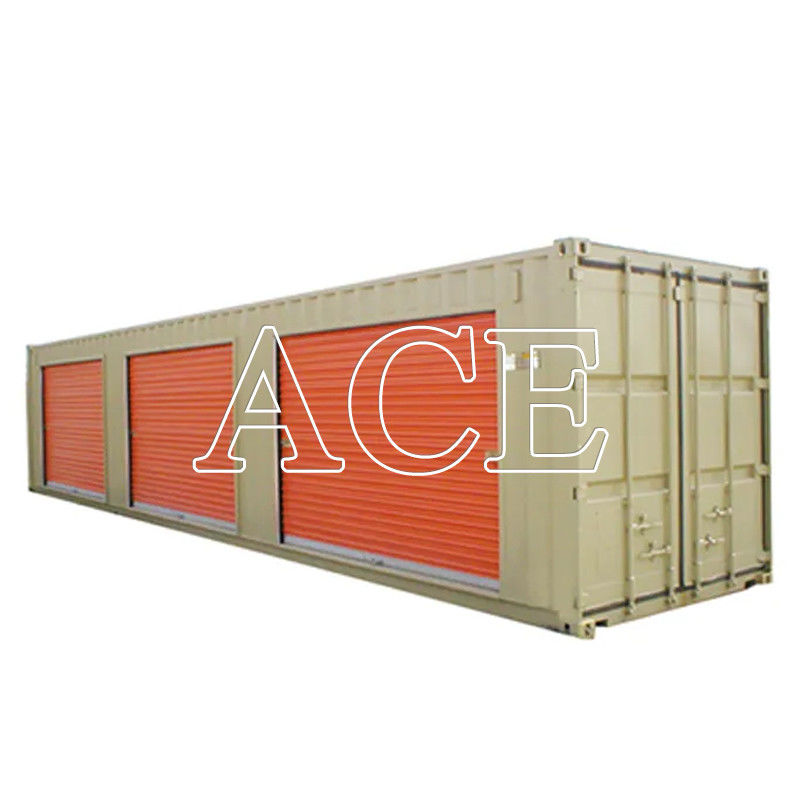 Porta lateral de rolos de 20 pés 40 pés de auto-armazenamento Container de transporte em Shandong Hebei com piso de contraplacado ou aço
