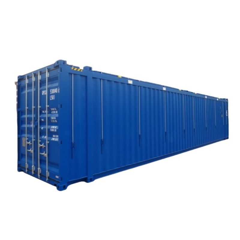 Container de embarque de alto cubo de 45 pés de altura com topo duro e topo aberto Carga útil máxima de 24980 kg para embarque em larga escala