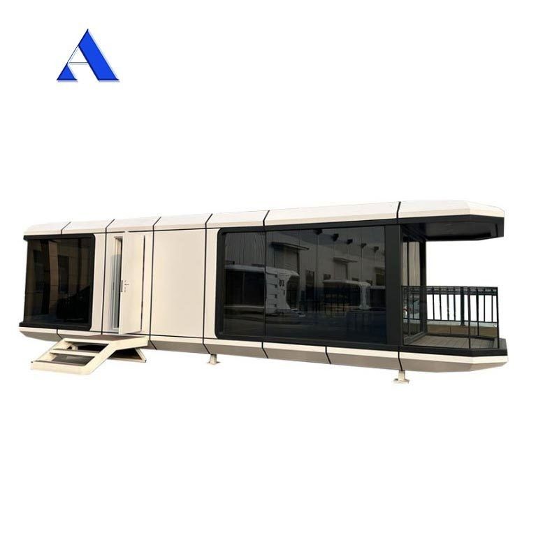 2024 Prefab Luxury Modular Moderno Apple Cabin Space Capsule Container House Maison Capsule Spatiale para Mgo Board e piso de PVC