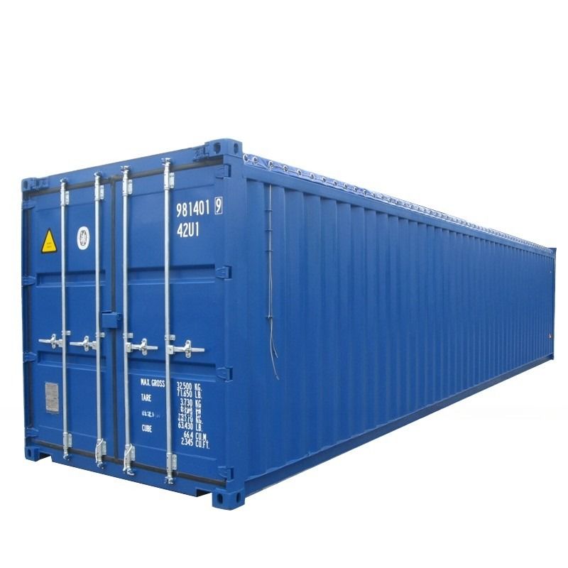 40 pés 40 pés de altura Container de Envio PVC cobertura de telhado de lona abertura de topo suave feito de aço Corten aço Container seco venda
