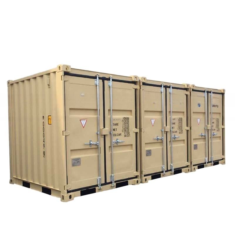 6ft x 8ft Containers de transporte de carga Containers de armazenamento seco Dimensões externas 1960 x 2438 x 2591 mm Armazenamento de carga portátil