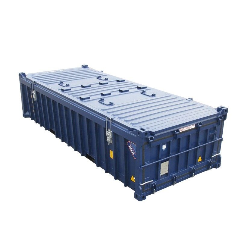 Container de transporte de alta capacidade de 20 pés de altura superior aberta com abertura dura e piso de madeira ou aço Capacidade 14,5CBM