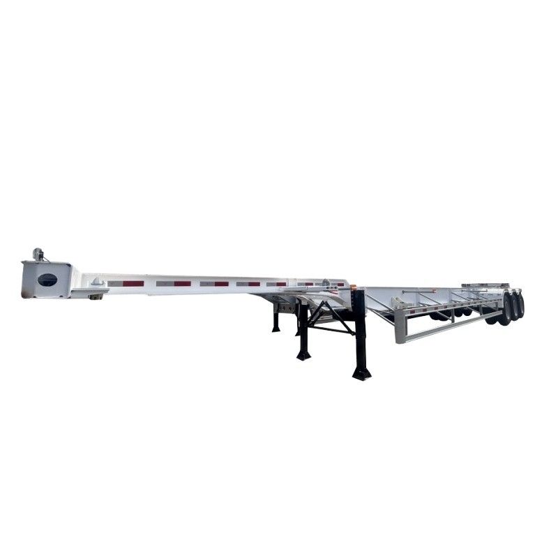 53ft Esqueleto de pescoço de ganso Estrutura de caminhão Semi-trailer Container Chassis de transporte com excelentes características e eixo FUWA durável
