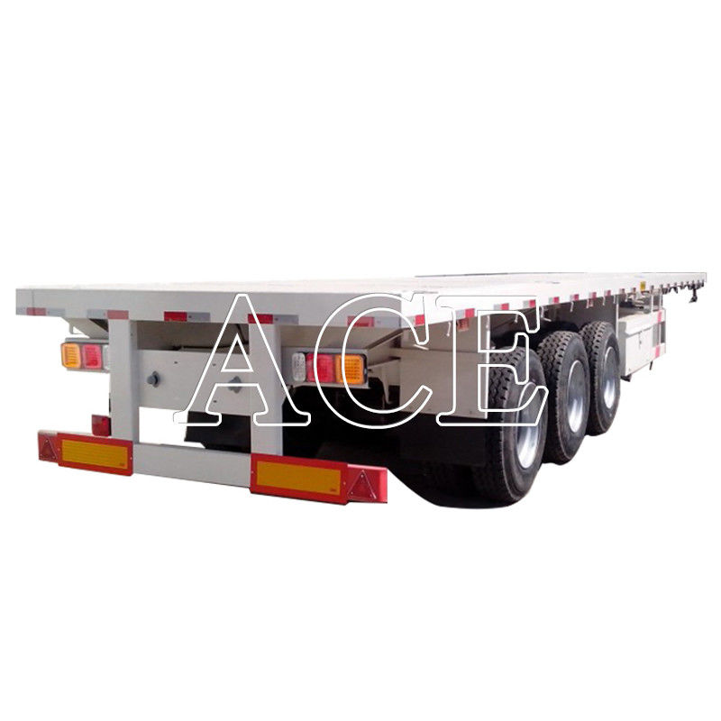 Blocos de torção 4 conjuntos/12 conjuntos 3 eixos Container de transporte de aço pesado Quadro plano Semi-reboques para transporte