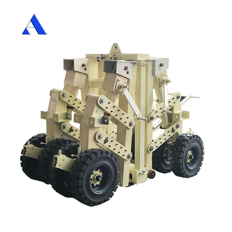 15tons 30tons 4pcs Rubber Super Shipping Container Lifting Caster with Twistlock Edifício de escritórios Projetos de modernização em cinza