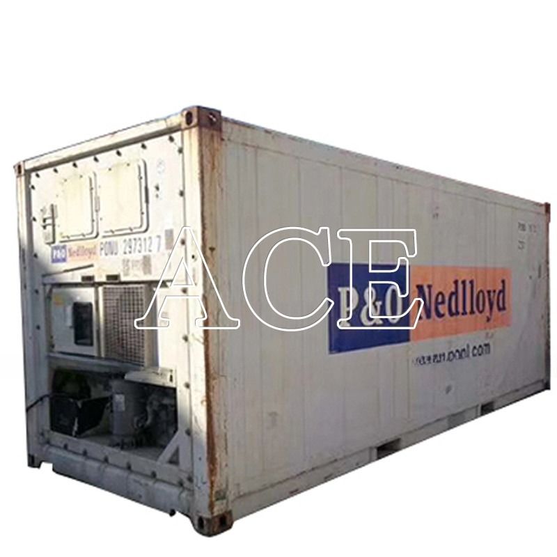 20 pés de segunda mão congelador refrigerado menos 18 graus Reefer Container em Dubai Porta abertura 2290 x 2246 MM Idade 2004-2008