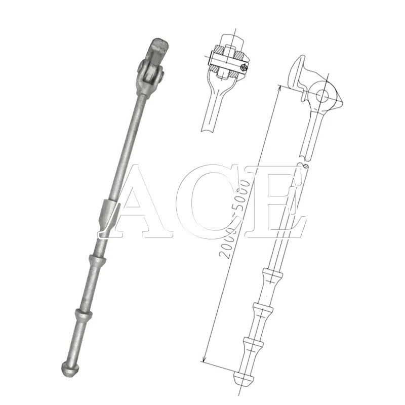 DNV GL Certified Container Lashing Equipment Lashing Bar Lashing Rod para galvanização a quente