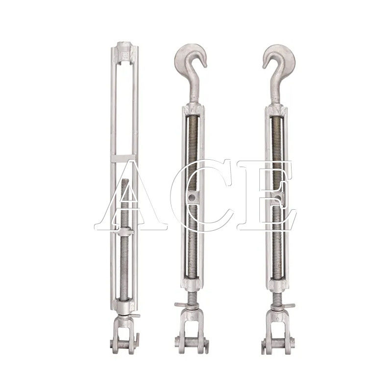 12.9-22.6KGS Galvanizado a quente DNV GL Certificado Contêiner Marinho Equipamento de Lashing Lashing Turnbuckle com Gancho
