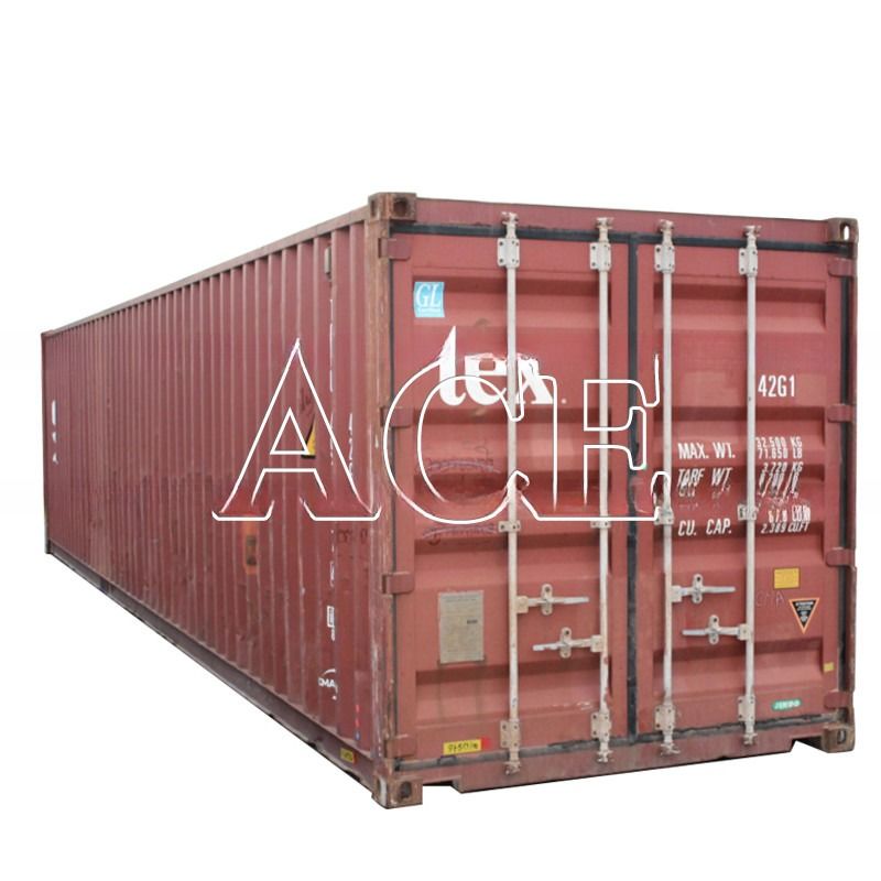 40ft HC 40ft Containers de transporte de alta cubo segunda mão Container seco Carga digna Usado 40 pés
