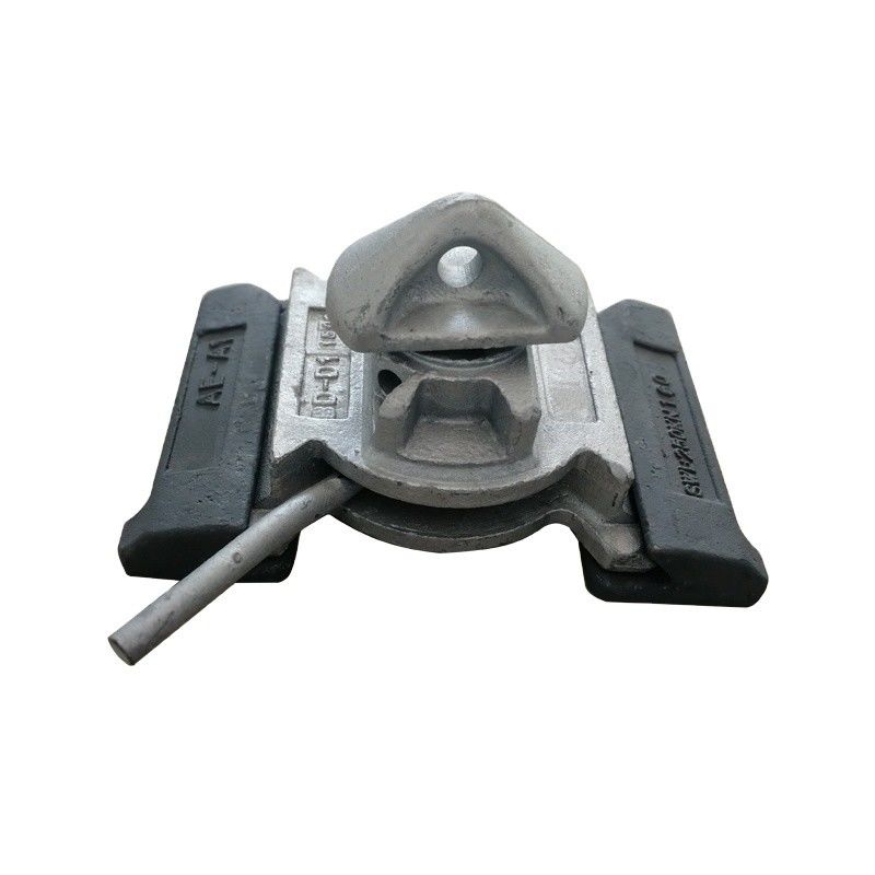 Ferro fundido Cavalo de cauda de cavalo Torção de fundo 45 graus ou 55 graus ISO Container de transporte Torção M.B.L Shear 420KN